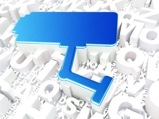 Privacy concept: Cctv Camera on alphabet background