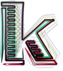 font Illustration Letter k