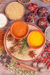 various spices