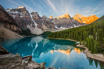 Peel and stick wall murals Central-America Moraine lake