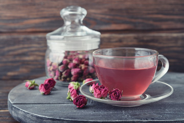 Tea rose flowers