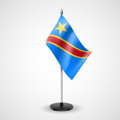 Table flag of Democratic Republic of the Congo