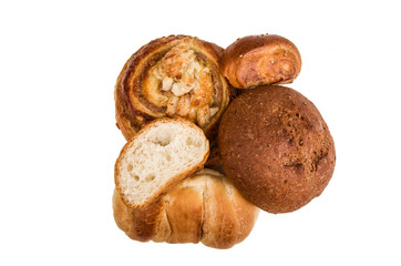 bread isolated on a white background