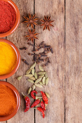 various spices