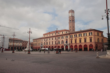 Naklejka premium Saffi square in Forli, Italy