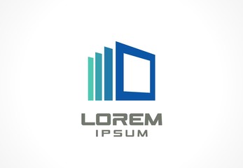 Icon design element. Abstract logo idea for business company.