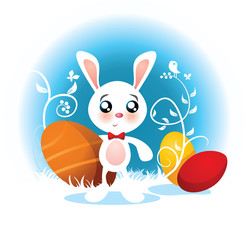 Obraz premium Easter Bunny Vector Cartoon