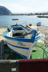 old fishing boat in mondello