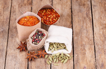 various spices