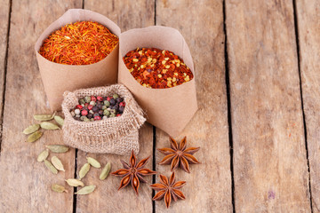 various spices