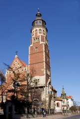 Fototapeta na wymiar Jesuits' Church in Krakow