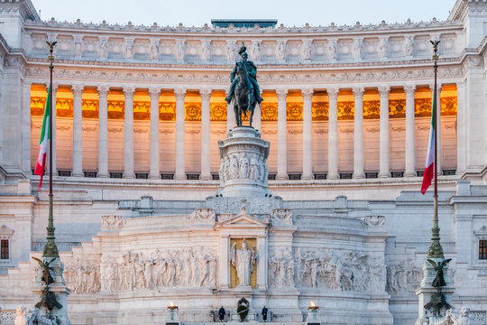Fototapeta Vittoriano e Milite Ignoto. Piazza Venezia