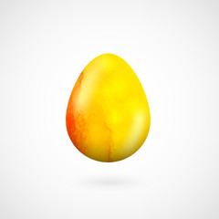 Happy Easter egg isolated on white