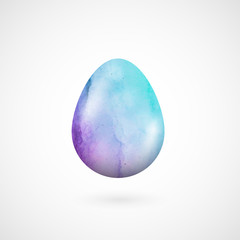 Happy Easter egg isolated on white