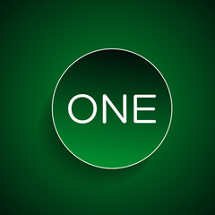 Number one seal or label