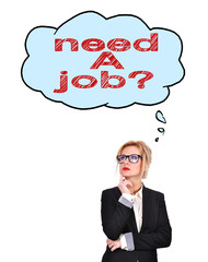 woman looking for work