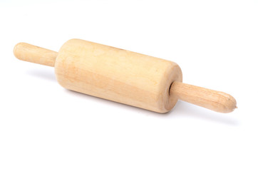 Rolling pin isolated on white background
