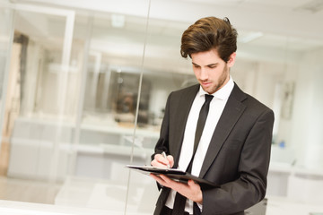 Businessman in modern office