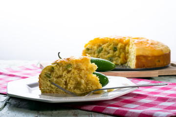 Jalepeno cheddar cornbread