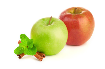 Red and green apple
