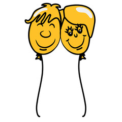 luftballon Liebespaar Liebe