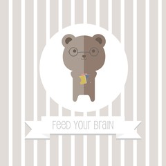 Bookworm Bear, Feed Your Brain