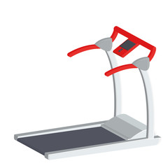 Treadmill Illustration Isolated On White Background