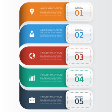 Modern Business  Infographics Options Template