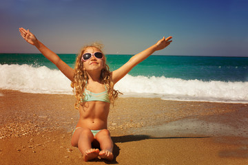 Child on the beach