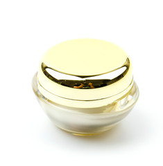 Bottle cream isolated white background