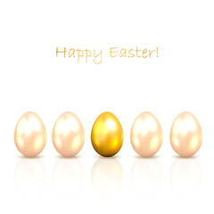 Golden Easter eggs
