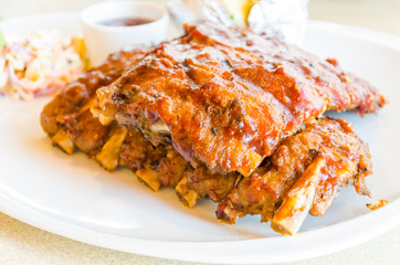 Bbq ribs steak