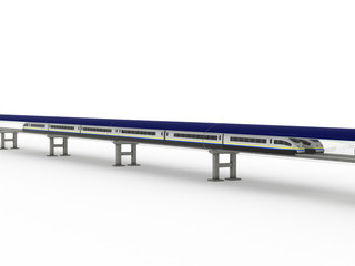 Magnetic levitation train with solar panels #7
