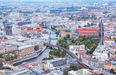 Naklejka premium View of Berlin from an observation deck 