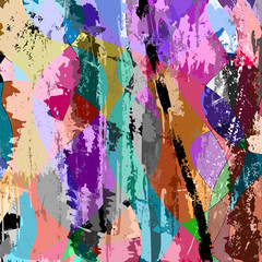 abstract colorful background composition, with strokes, splashes
