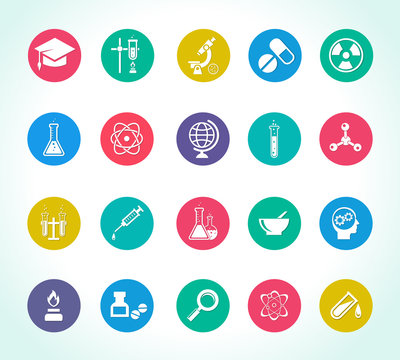 scientific research icons