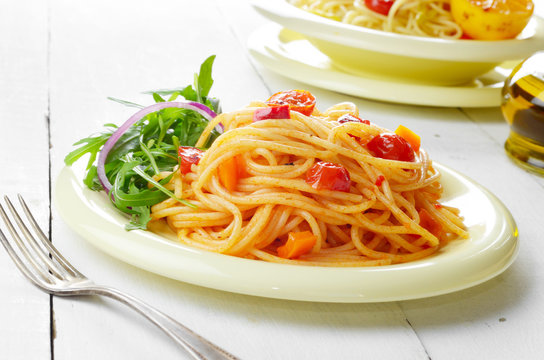 Spaghetti marinara pasta