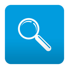 Etiqueta tipo app roja simbolo busqueda