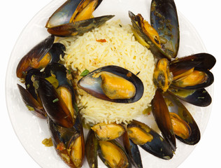 moules au riz