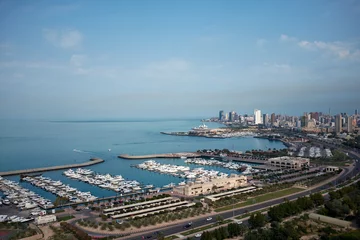 Crédence de cuisine en verre imprimé Ville sur leau Marina and city in Kuwait