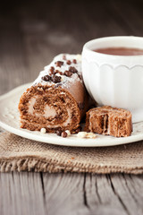 Chocolate swiss roll