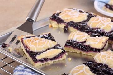 Serving Blueberry Bars