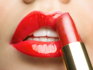 Beautiful red lips