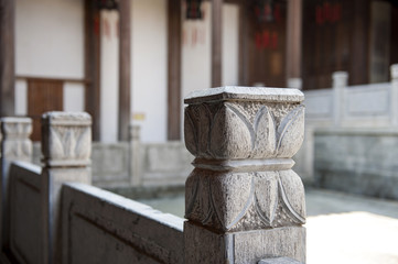 Naklejka premium bali stone sculpture