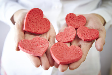 Obraz na płótnie Canvas Hearts Cookies