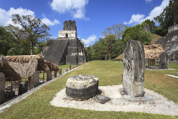 Mayan pyramid in Tikal, Guatemala
