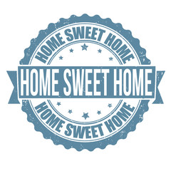 Home sweet home stamp
