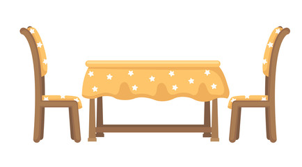 Table and Chairs vector