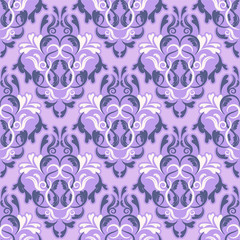 Obraz premium seamless wallpaper. damask pattern. flower background