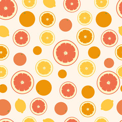 Citrus slices background eps10 vector illustration